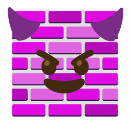 Brick and Smiling face with horns