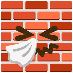 Brick and Sneezing face