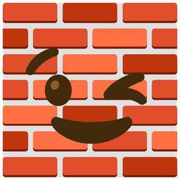 Brick and Winking face