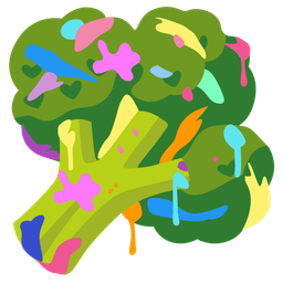 broccoli and artist palette