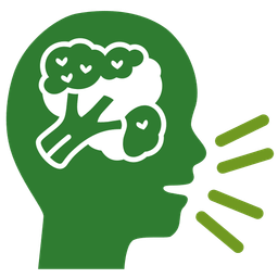 broccoli and busts in silhouette