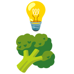 broccoli and light bulb