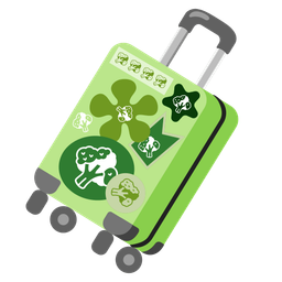 broccoli and luggage