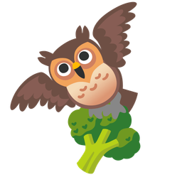 broccoli and owl