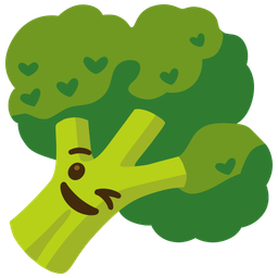 Broccoli and Winking face