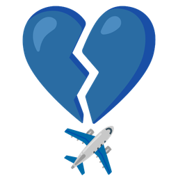 broken heart and airplane