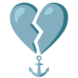 broken heart and anchor