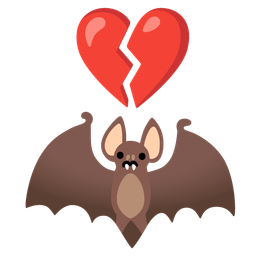 broken heart and bat