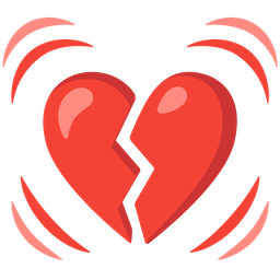 broken heart and beating heart