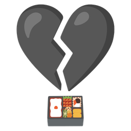 broken heart and bento box