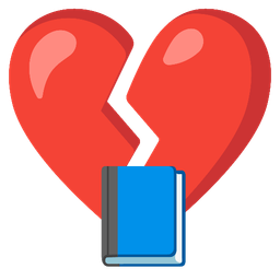 broken heart and books