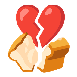 broken heart and bread