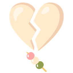 broken heart and dango