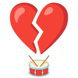 broken heart and drum