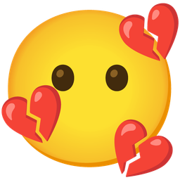 Broken heart and Face without mouth