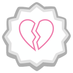 broken heart and fish cake with swirl