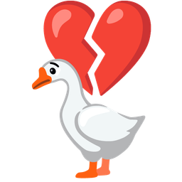 broken heart and goose