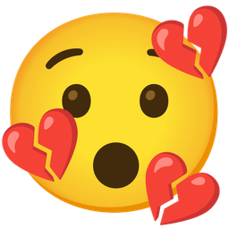 broken heart and hushed face