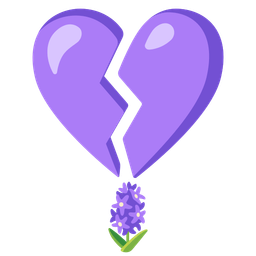 broken heart and hyacinth