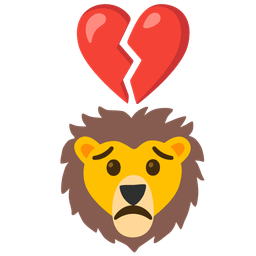 broken heart and lion