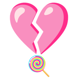 broken heart and lollipop