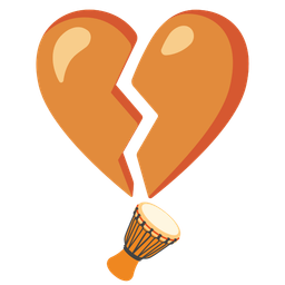 broken heart and long drum