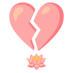 broken heart and lotus