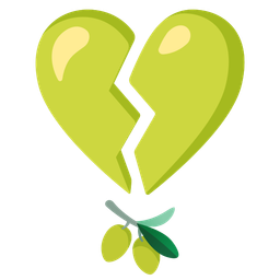 broken heart and olive