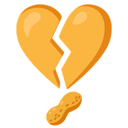 broken heart and peanuts