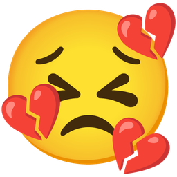 broken heart and persevering face