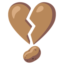 broken heart and potato