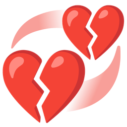 broken heart and revolving hearts