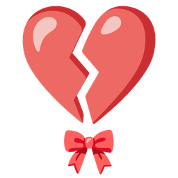 broken heart and ribbon