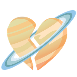 Broken heart and Ringed planet