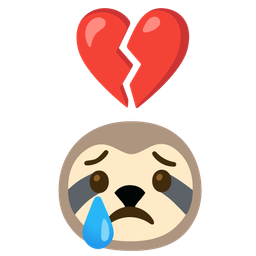 broken heart and sloth