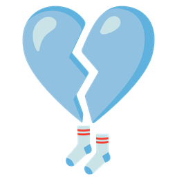 broken heart and socks