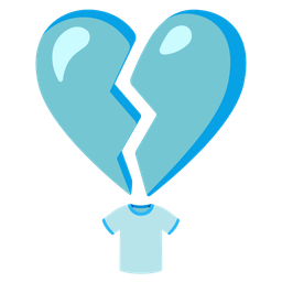 broken heart and t-shirt