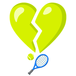 broken heart and tennis