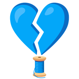 broken heart and thread