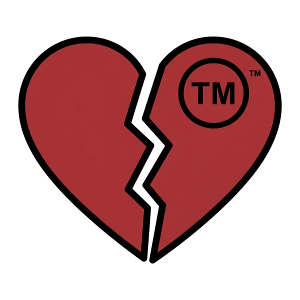 Broken heart and Trade mark