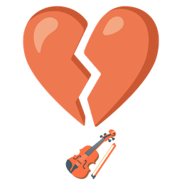 broken heart and violin