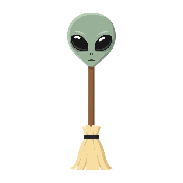 Broom and Alien