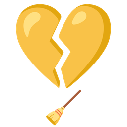 broom and broken heart