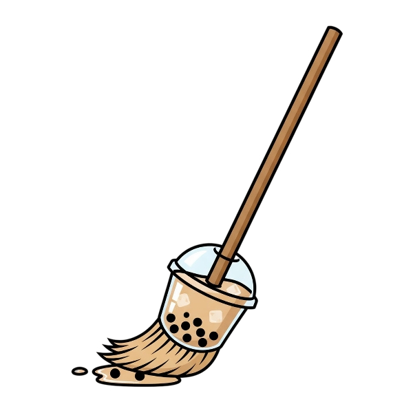 Broom and Bubble tea
