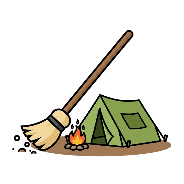 Broom and Camping
