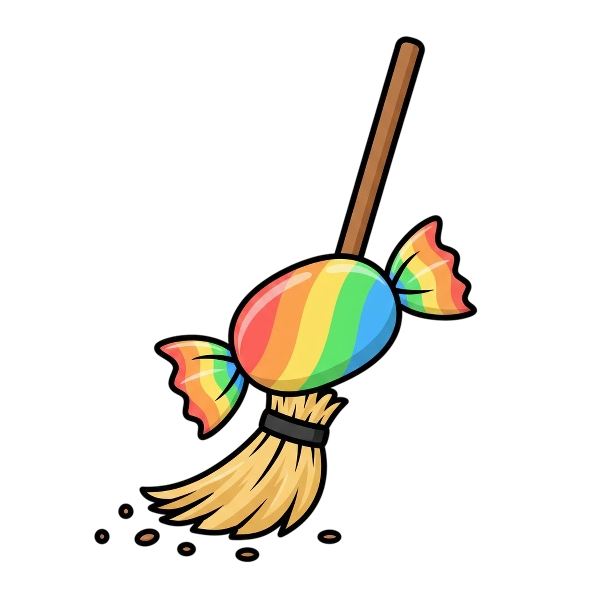 Broom and Candy