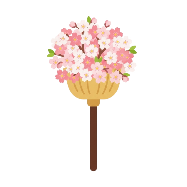 Broom and Cherry blossom