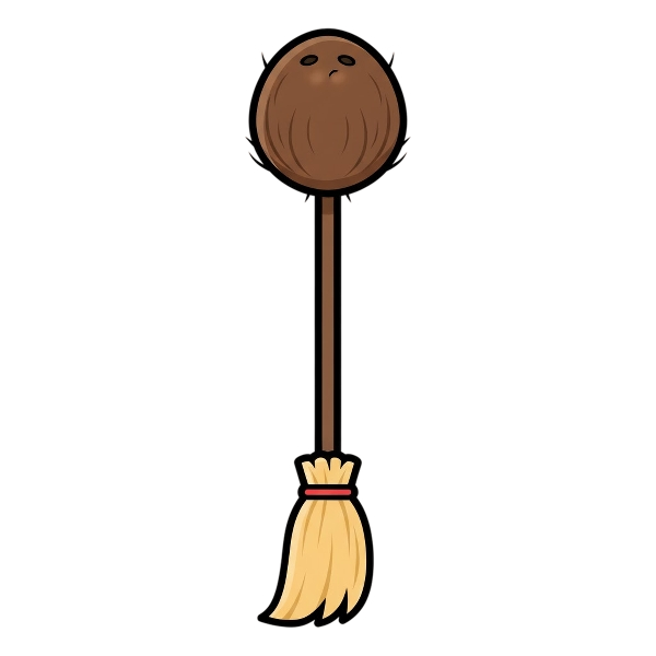 Broom and Coconut