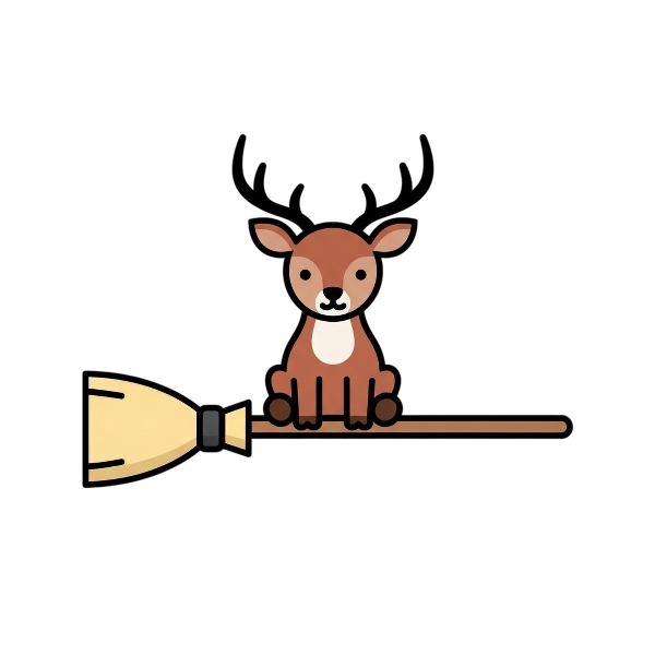 Broom and Deer