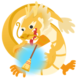 broom and dragon